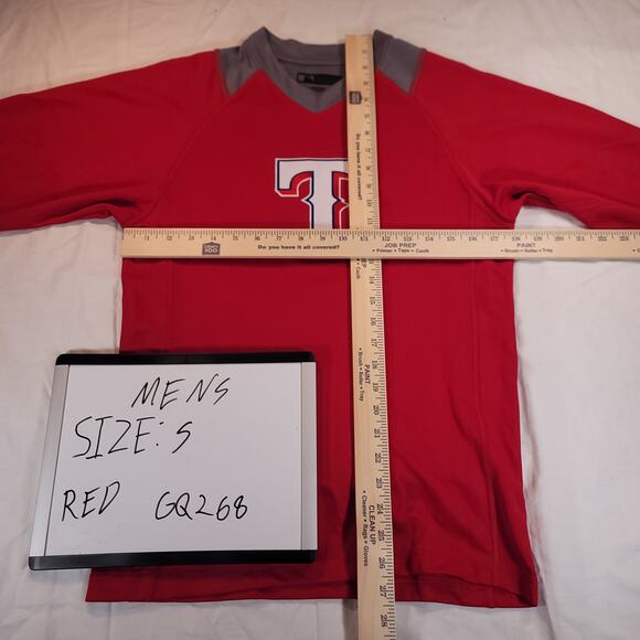 MLB Texas Rangers Casual Graphic Baseball T Shirt Mens Size Small S Red - Picture 6 of 9